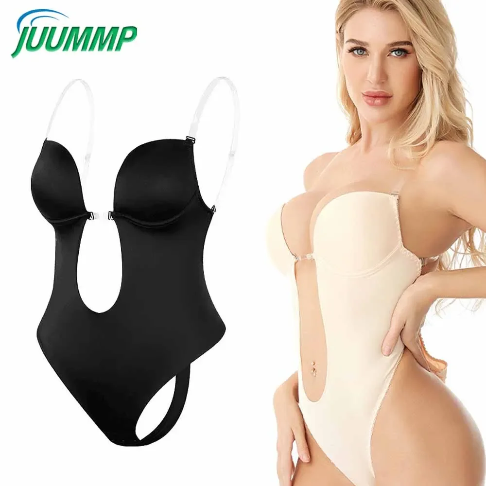 Shapewear Bodysuit Firm - 1Pcs Women Strapless Bodysuit with Bra