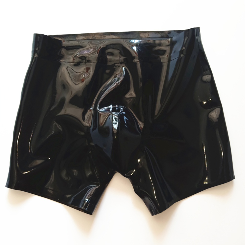 Sexy Black Latex Men Shorts Ru - Boyshort Underwear recension och pris