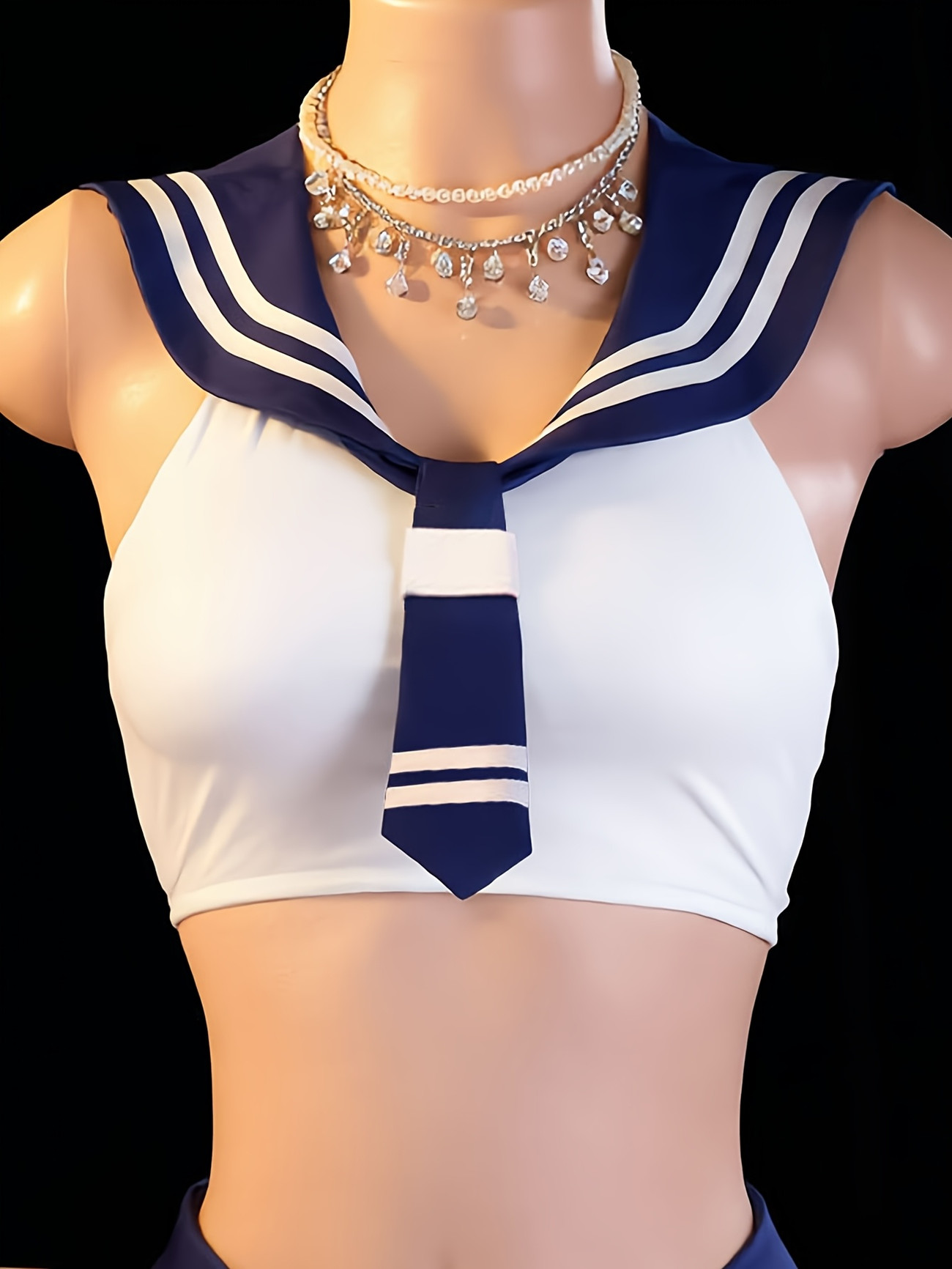 Women's 2Pcs Sailor Role Play  - Garter Belt Set recension och pris
