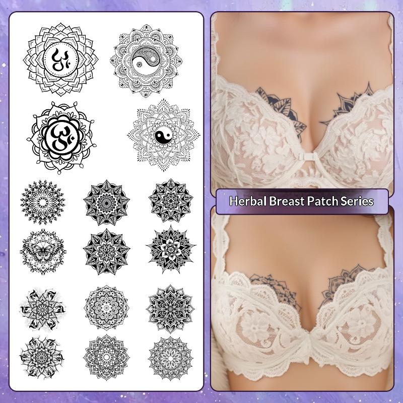 2/3/6/8 Sheets Datura Pattern  - Nipple Cover Pasties recension och pris