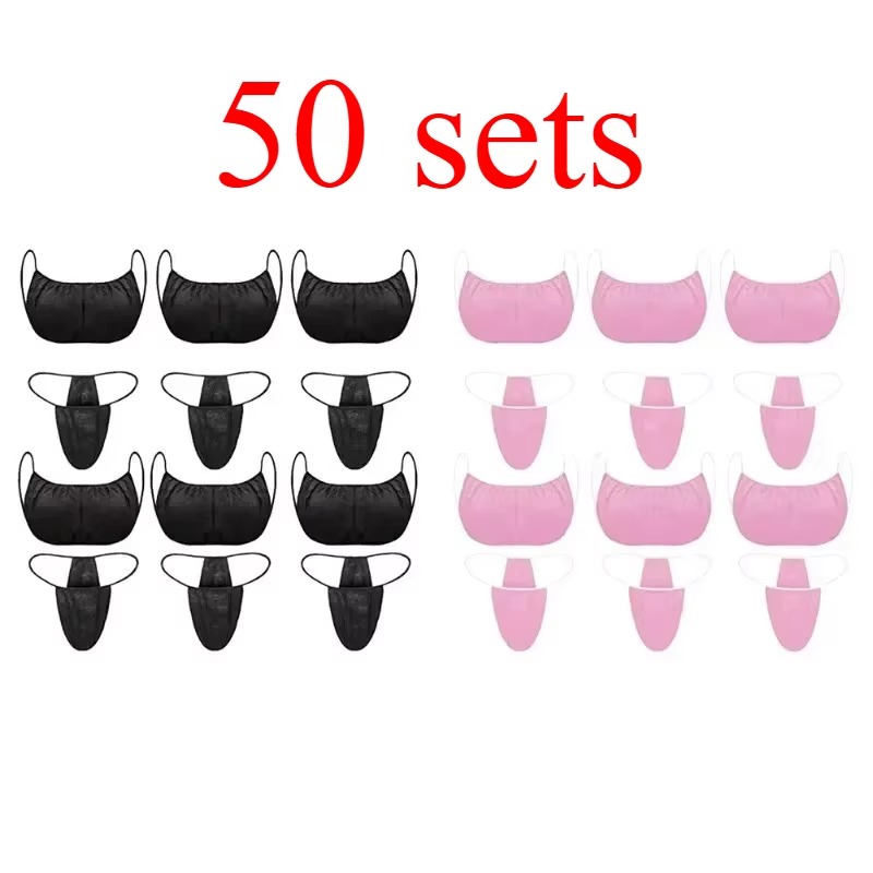 50 Sets Beauty Bras and T Pant - Thong Bikini Women recension och pris